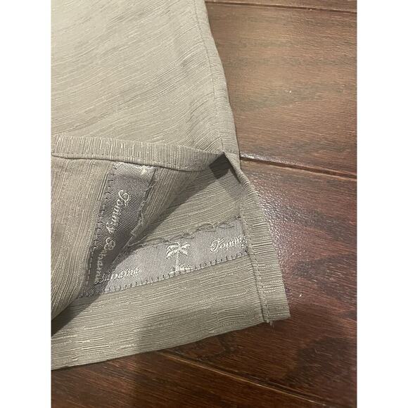 Tommy Bahama Women’s Pants size 12 100% Silk Cropped wide leg Trousers Capri VTG - Picture 5 of 5